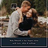 "Eternity" - Pregnancy Announcements in Navy by Stacey Meacham - Detail