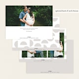 "capture" - Pregnancy Announcements in Cafe by Pixel and Hank - Back of Card Options