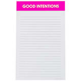 "Good Intentions - Lined Notepad" - Notepad in pink by Chez Gagné
