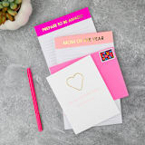 "Prepare to Be Amazed - Lined Notepad" - Notepad in pink by Chez Gagné