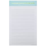 "Reasonable Demands & Expectations  - Lined Notepad" - Notepad in blue by Chez Gagné