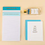 "Reasonable Demands & Expectations  - Lined Notepad" - Notepad in blue by Chez Gagné