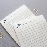 "Make a Note Of It // Note Pad" - Notepad in blue by Jen Simpson