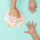 "Flora Temporary Tattoos - Pack of 2" - Party Favors in multicolor by Jollity and Co