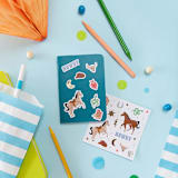 "Yeehaw Sticker Stickers - Set of 4" - Party Favors in multicolor by Jollity and Co