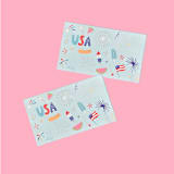 "U.S. Of Yay Stickers - Set of 4" - Party Favors in multicolor by Jollity and Co