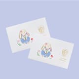 "Bunnies In The Garden Overalls Bunny Temporary Tattoos" - Party Favors in multicolor by Jollity and Co