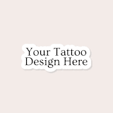 "Custom Temporary Tattoos (Pack of 10)" - Party Favors in black by Social B Creative Studio