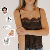 "Custom Temporary Tattoos (Pack of 10)" - Party Favors in black by Social B Creative Studio