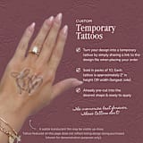 "Custom Temporary Tattoos (Pack of 10)" - Party Favors in black by Social B Creative Studio