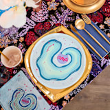 "Zodiac Aquarius Nail Stickers  - Set of 1 Sheet, 100 Nail Stickers" - Party Favors in multicolorassorted-colors by Jollity and Co