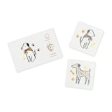 "Bow Wow Temporary Tattoos - Pack of 2" - Party Favors in multicolor by Jollity and Co