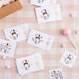 "Bow Wow Temporary Tattoos - Pack of 2" - Party Favors in multicolor by Jollity and Co