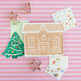 "Baking Spirits Bright Stickers - Set of 4" - Party Favors in multicolor by Jollity and Co