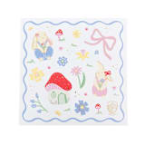 "Bunnies In The Garden Overalls Bunny Stickers - Set of 4" - Party Favors in multicolor by Jollity and Co