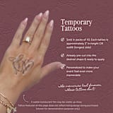 "Initial Playing Cards Wedding Temporary Tattoos (Pack of 10)" - Party Favors in black by Social B Creative Studio