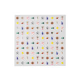 "Good Sport Nail Stickers - Set of 1 Sheet, 100 Nail Stickers" - Party Favors in multicolor by Jollity and Co