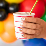 "Good Sport Nail Stickers - Set of 1 Sheet, 100 Nail Stickers" - Party Favors in multicolor by Jollity and Co