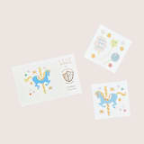 "Off to the Fair Temporary Tattoos" - Party Favors in multicolor by Jollity and Co