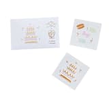 "Let Them Eat Cake Temporary Tattoos" - Party Favors in multicolor by Jollity and Co