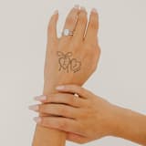 "Initial Locket Wedding Temporary Tattoos (Pack of 10)" - Party Favors in black by Social B Creative Studio