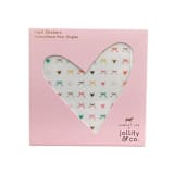 "Bows Nail Stickers - Set of 1 Sheet, 100 Nail Stickers" - Party Favors in multicolor by Jollity and Co