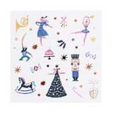 "Nutcracker Stickers - Set of 4" - Party Favors in multicolor by Jollity and Co