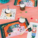 "Nutcracker Stickers - Set of 4" - Party Favors in multicolor by Jollity and Co