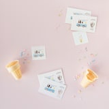 "Ice Cream Dreams Temporary Tattoos - Pack of 2" - Party Favors in multicolor by Jollity and Co