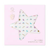 "Unicorn + Rainbows Nail Stickers - Set of 1 Sheet, 100 Nail Stickers" - Party Favors in multicolor by Jollity and Co