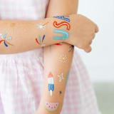 "U.S. Of Yay Temporary Tattoos" - Party Favors in multicolor by Jollity and Co