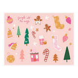 "Jingle All the Way Stickers - Set of 1" - Party Favors in multicolor by Jollity and Co