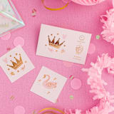 "Sweet Princess Temporary Tattoos - Pack of 2" - Party Favors in multicolor by Jollity and Co