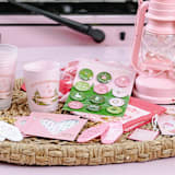 "Camp Bachelorette Merit Badges - Set of 12" - Party Favors in multicolor by Jollity and Co