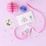 "Pony Tales Temporary Tattoos - Pack of 2" - Party Favors in multicolor by Jollity and Co