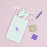 "Unicorn + Rainbows Temporary Tattoos - Pack of 2" - Party Favors in multicolor by Jollity and Co