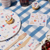 "Seaside Stickers - Set of 4" - Party Favors in multicolor by Jollity and Co