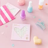 "Let Them Eat Cake Nail Stickers - Set of 1 Sheet, 100 Nail Stickers" - Party Favors in multicolor by Jollity and Co