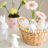 "Bunnies In The Garden Fancy Plastic Easter Eggs" - Party Favors in multicolorassorted-colors by Jollity and Co