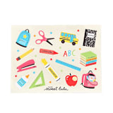 "Back to School Stickers - Set of 1 Sheet" - Party Favors in multicolor by Jollity and Co
