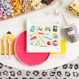 "Back to School Stickers - Set of 1 Sheet" - Party Favors in multicolor by Jollity and Co