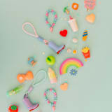 "Heart Eraser Set - Set of 4" - Party Favors in multicolorassorted-colors by Jollity and Co