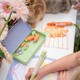 "Bunnies in the Garden Jumbo Pen Set" - Party Favors in multicolor by Jollity and Co