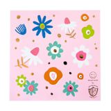 "Flora Stickers - Set of 4" - Party Favors in multicolor by Jollity and Co
