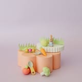 "Bunnies In The Garden Eraser Set" - Party Favors in multicolor by Jollity and Co
