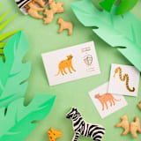 "Into the Wild Temporary Tattoos - Pack of 2" - Party Favors in multicolor by Jollity and Co