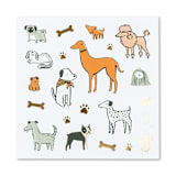 "Bow Wow Sticker Set - Pack of 4" - Party Favors in multicolor by Jollity and Co
