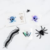 "Doomsday Temporary Tattoos" - Party Favors in black by Jollity and Co