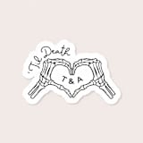 "Til Death Wedding Temporary Tattoos (Pack of 10)" - Party Favors in black by Social B Creative Studio