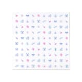 "Flutter Nail Stickers - Set of 1 Sheet, 100 Nail Stickers" - Party Favors in multicolor by Jollity and Co
